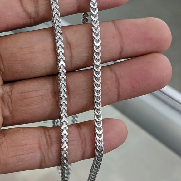 925 Sterling silver Franco chain